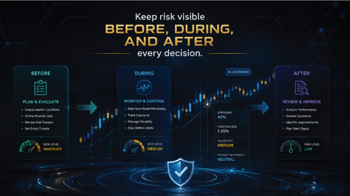 Sure Success risk controls and visual analytics interface